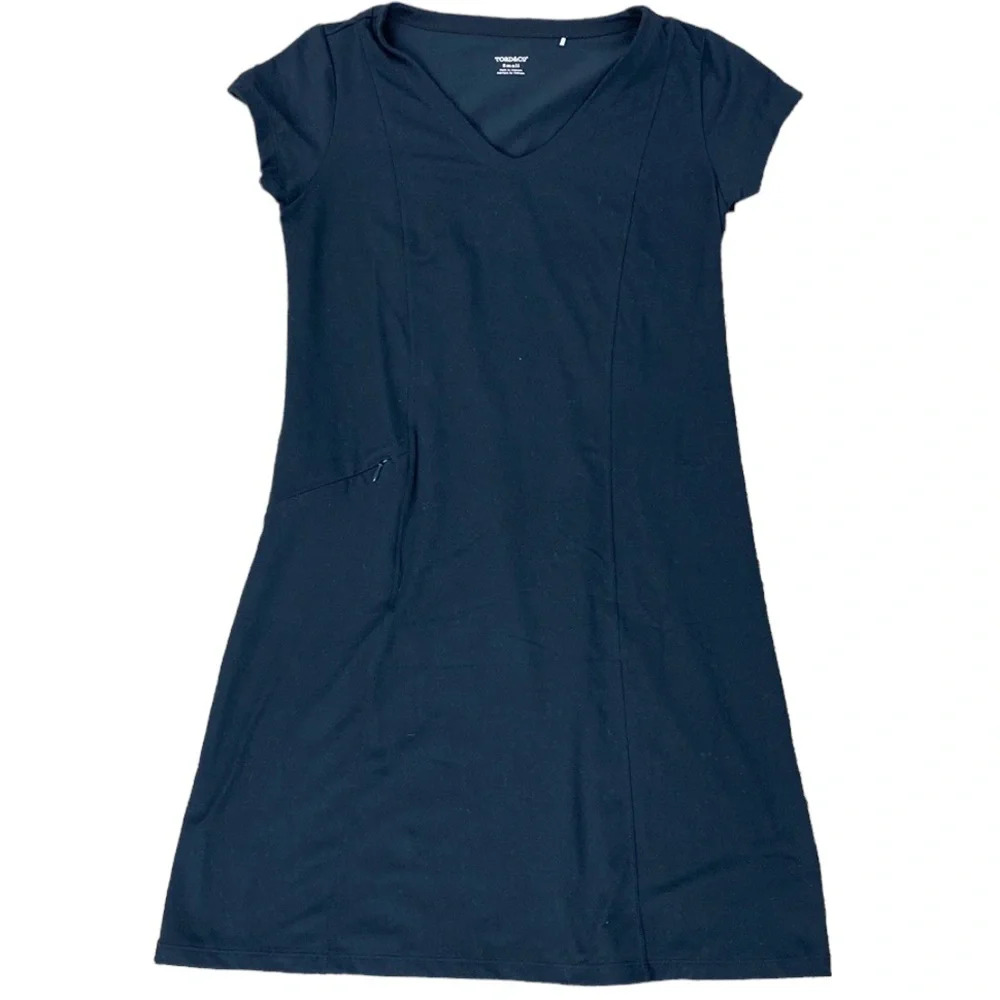 Toad & Co Tech Tomboy Cap Sleeve T-Shirt V-Neck Dress